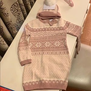 Sweater dress with beanie!